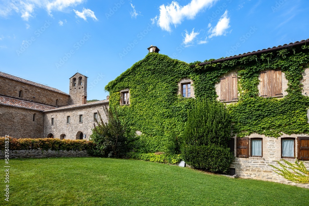 An old church in the Apennines mountains in central Italy