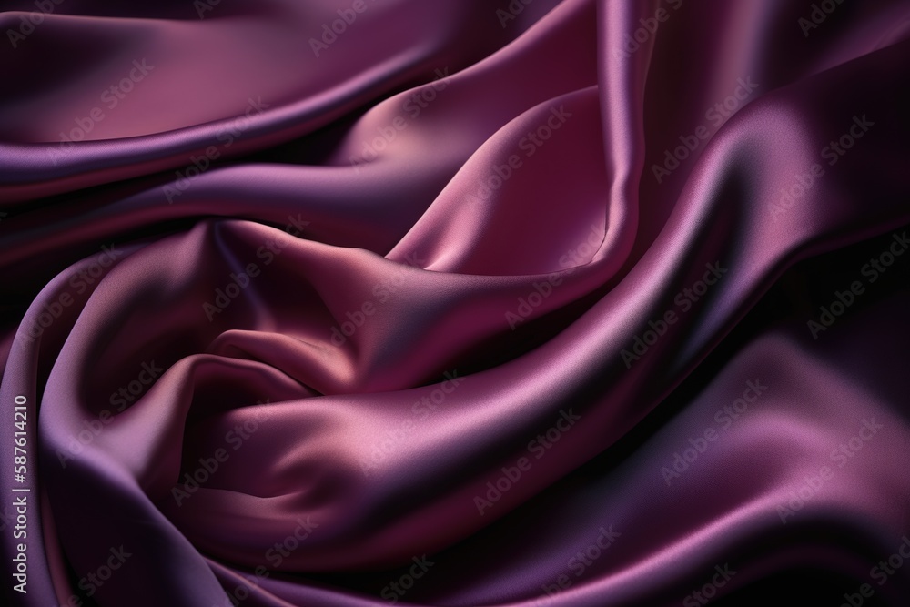 Obraz premium Fondo de textura de tela de seda arrugada. AI generative