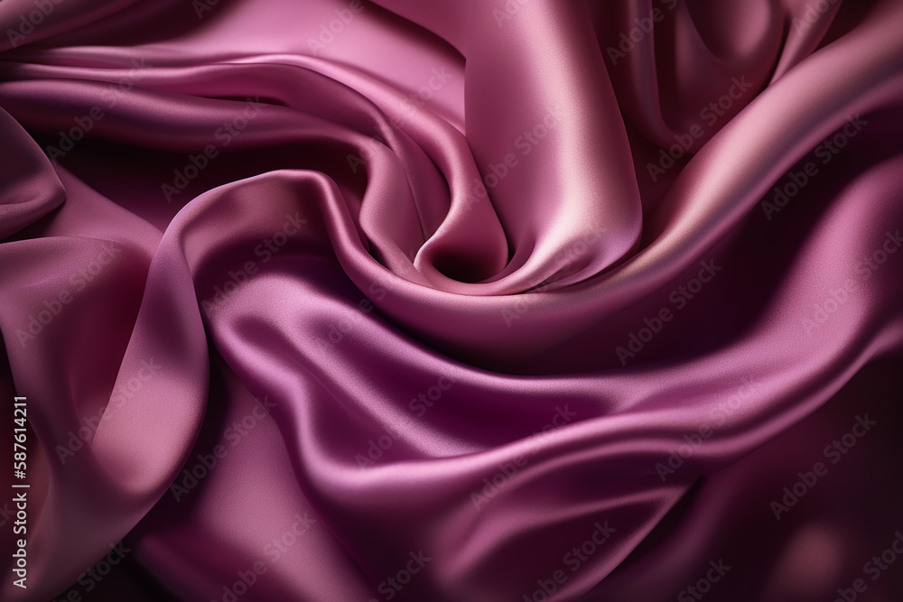 Obraz premium Fondo de textura de tela de seda arrugada. AI generative