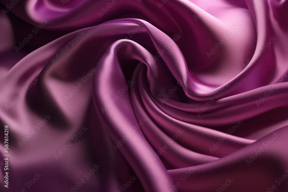 Obraz premium Fondo de textura de tela de seda arrugada. AI generative