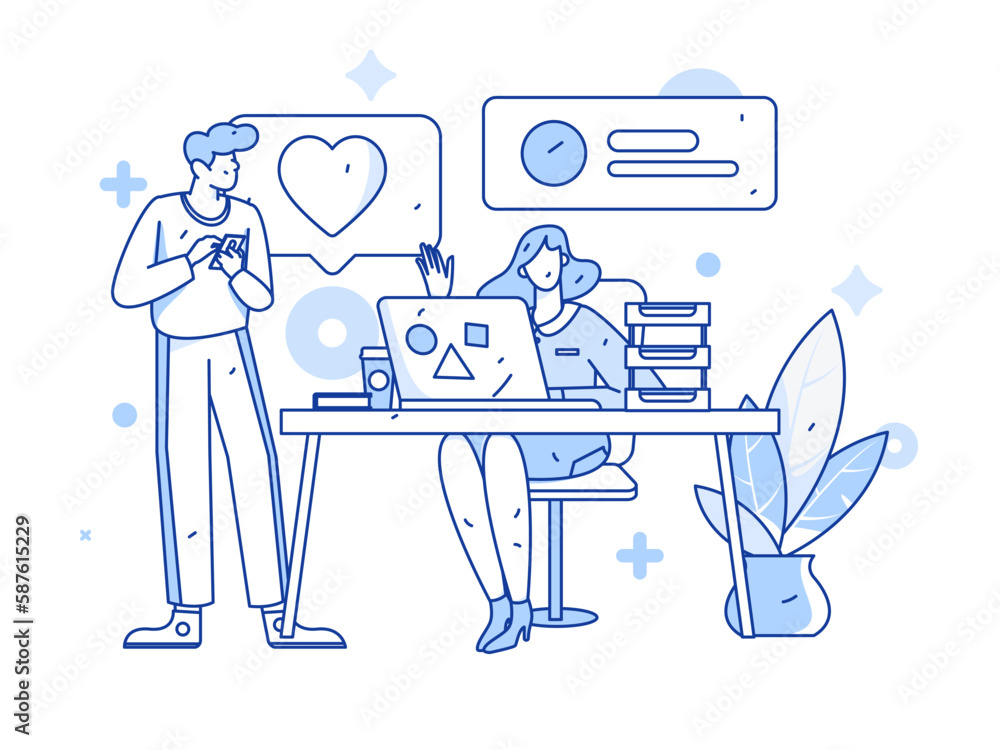 Business People Flat Vector Concept Operation Hand Drawn Illustration
Business People Flat Vector Concept Operation Hand Drawn Illustration