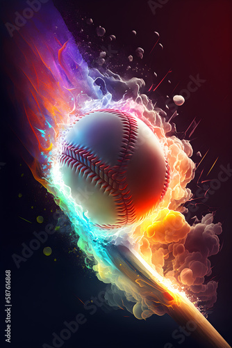 Credible_homerun_baseball_sports_full_artistic_dramatic_glowing