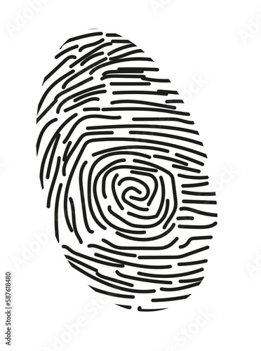 Odcisk palca ilustracja