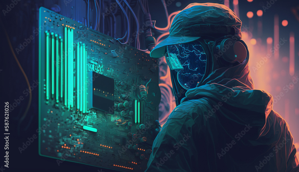 Fototapeta premium Hacker 102