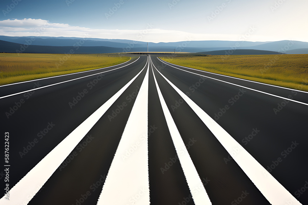 Asphalt road isolated on transparent background, Highway of road lane for transportation or logistics. Asphalt road isolated on transparent background, Highway of road lane for transportation or logistics.