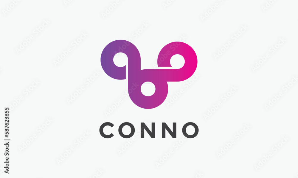 Logo vector link connection technology symbol system minimalism concept design simple trendy graphic Logo vector link connection technology symbol system minimalism concept design simple trendy graphic