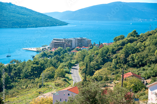 View from Kumbor to the Bay of Kotor