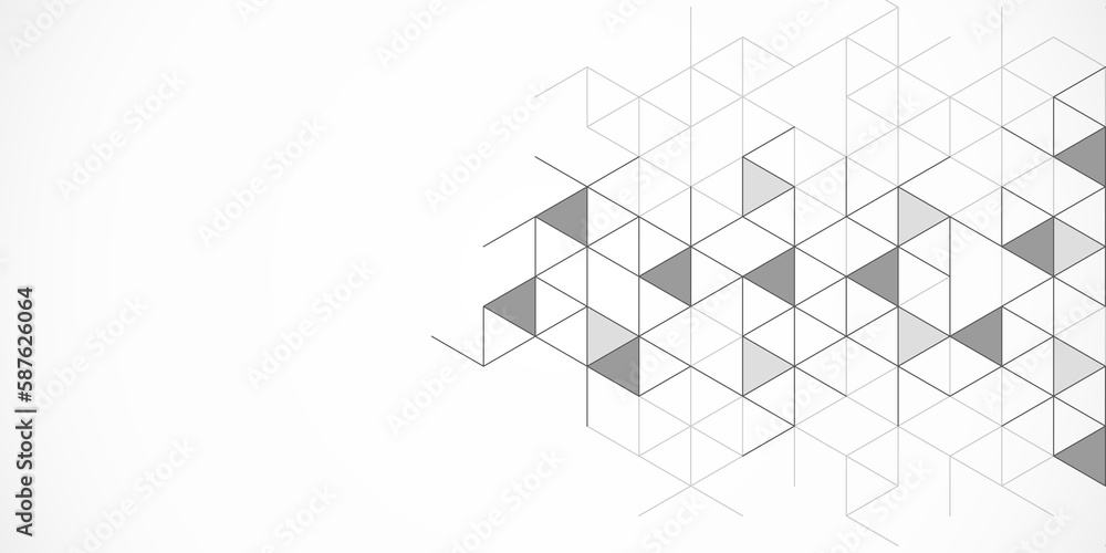 Fototapeta premium Abstract geometric background with triangle shape pattern