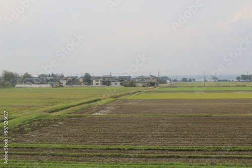 view out of train window at japan © solution