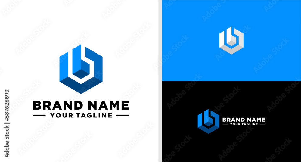 LETTER B LOGO FUTURISTIC HEXAGONAL APPLICATION EDITABLE LETTER B LOGO FUTURISTIC HEXAGONAL APPLICATION EDITABLE