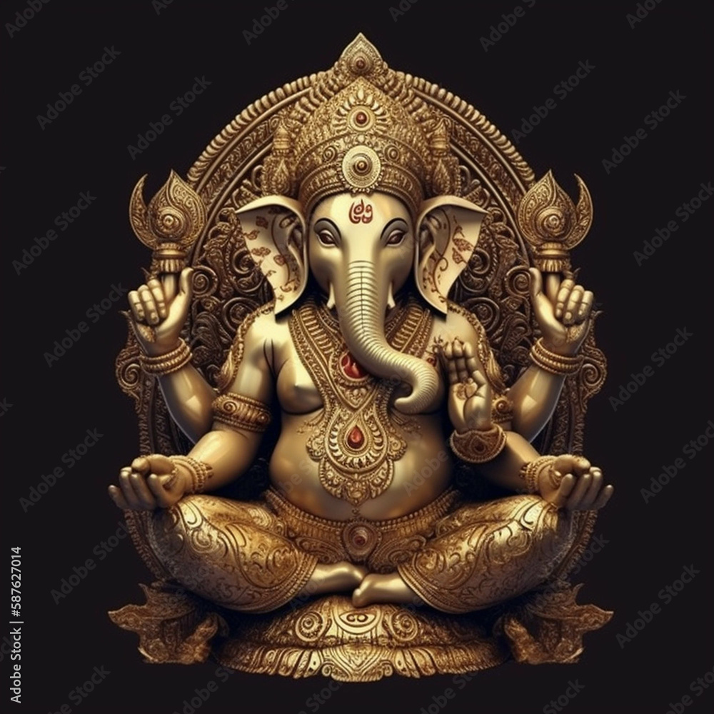 Fototapeta premium ガネーシャ, ganesha, พระคุณเชษฐา, गणेश (ganesha), アジア