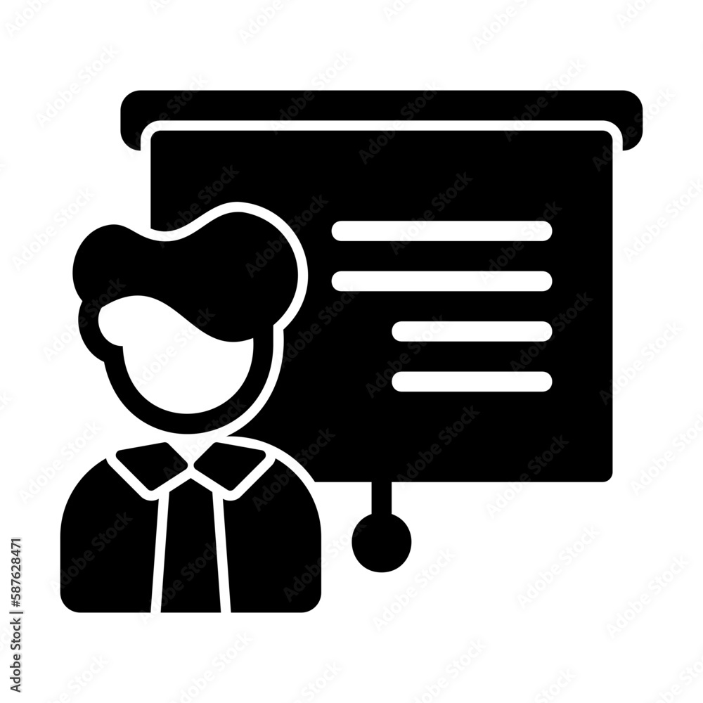 presentation glyph style icon presentation glyph style icon