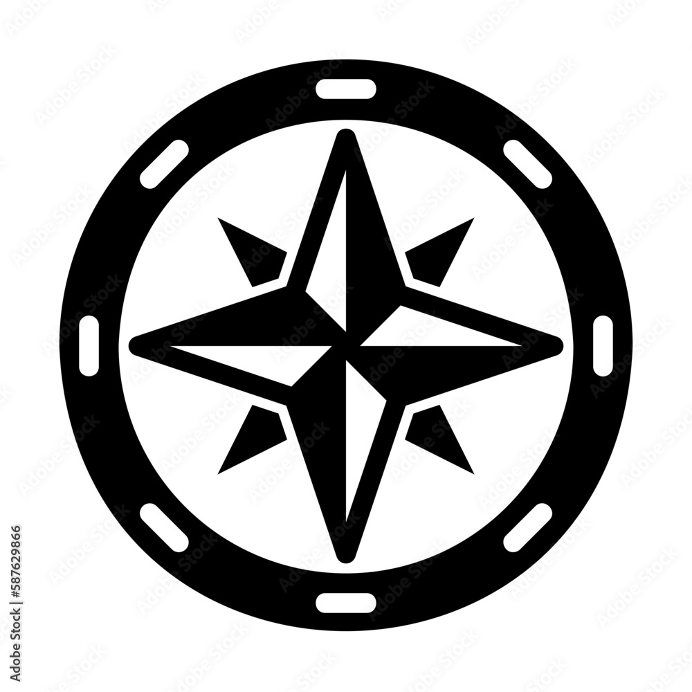 wind direction glyph style icon wind direction glyph style icon