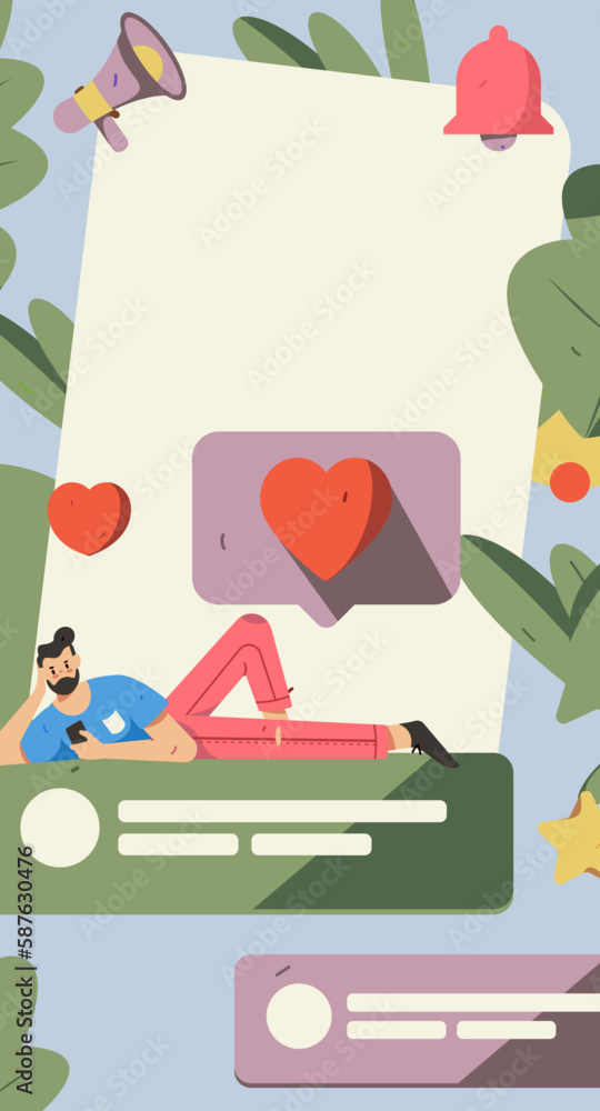 Virtual characters social communication concept business flat vector hand drawn illustration
Virtual characters social communication concept business flat vector hand drawn illustration