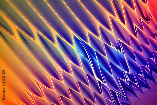 AI generated Abstract Gradient Wavy Pattern Background