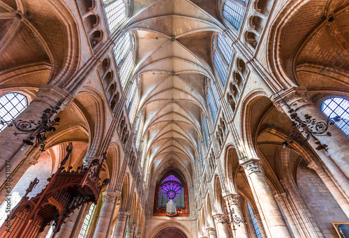 Cathedral Saint Gervais Saint Protais in Soissons, France photo