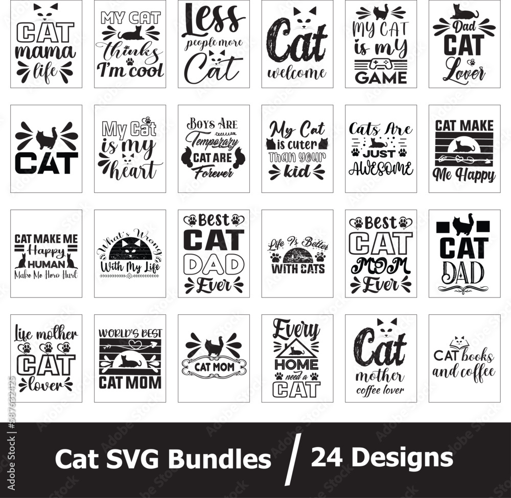 Cats SVG Bundles Design Cats SVG Bundles Design