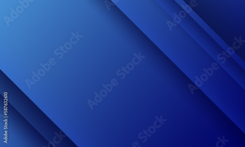 abstract blue lines gradient with shadow and shine light background