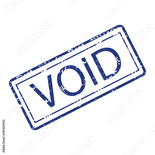 Void rubber stamp texture, seal for office work