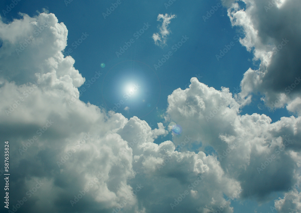 Cloudy sky background