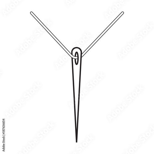 Sewing needle icon