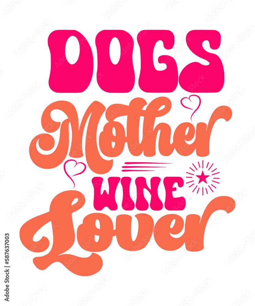 Retro Dog SVG Design, Dog Mom Svg Bundle, Dog Mama Svg Bundle, Dog Quotes Svg, Retro Dog Mom Svg, Groovy Dog Mom Shirt, Mother's Day Svg, Gift for Mom Svg, Png, Retro, dog, dog  design, dog  bundle, d