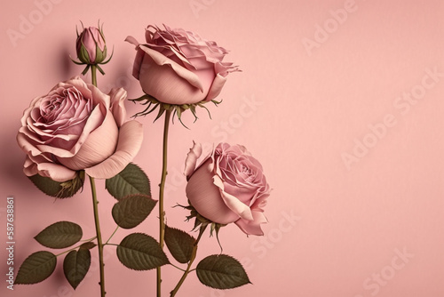 Blossom garden flowers with...