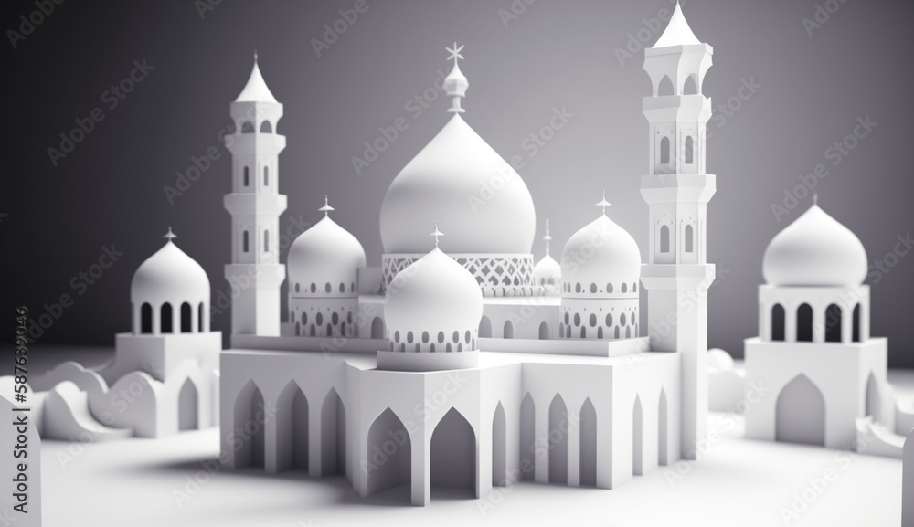 Ramadan white background ambient occlusion unity