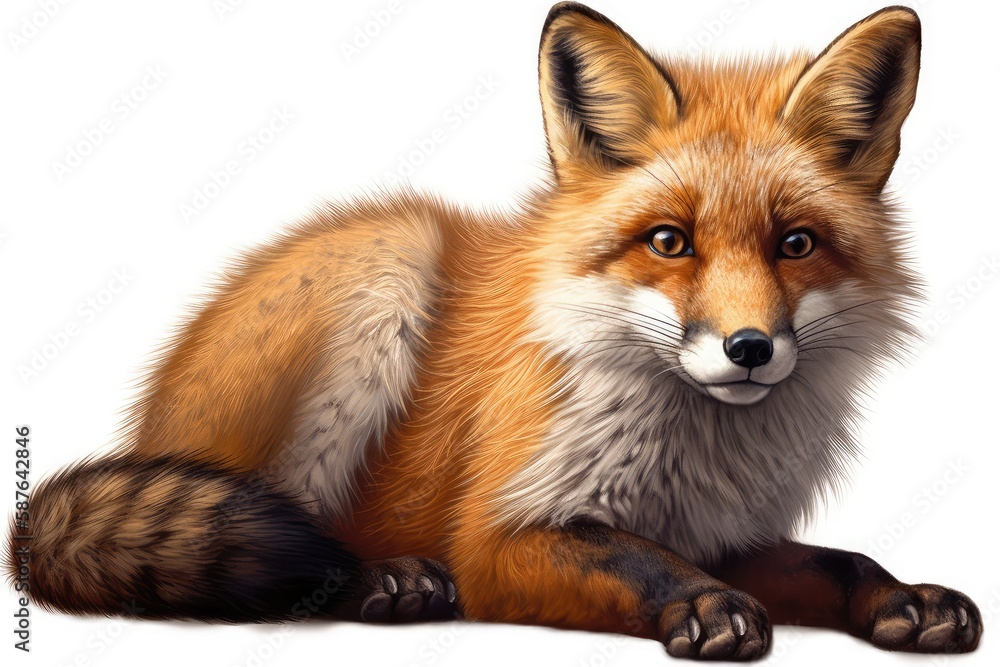 Fototapeta premium red fox vulpes 4 years old