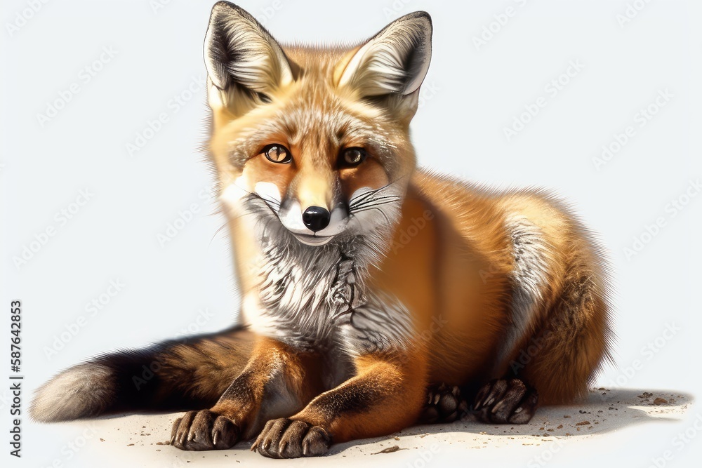 Obraz premium red fox vulpes