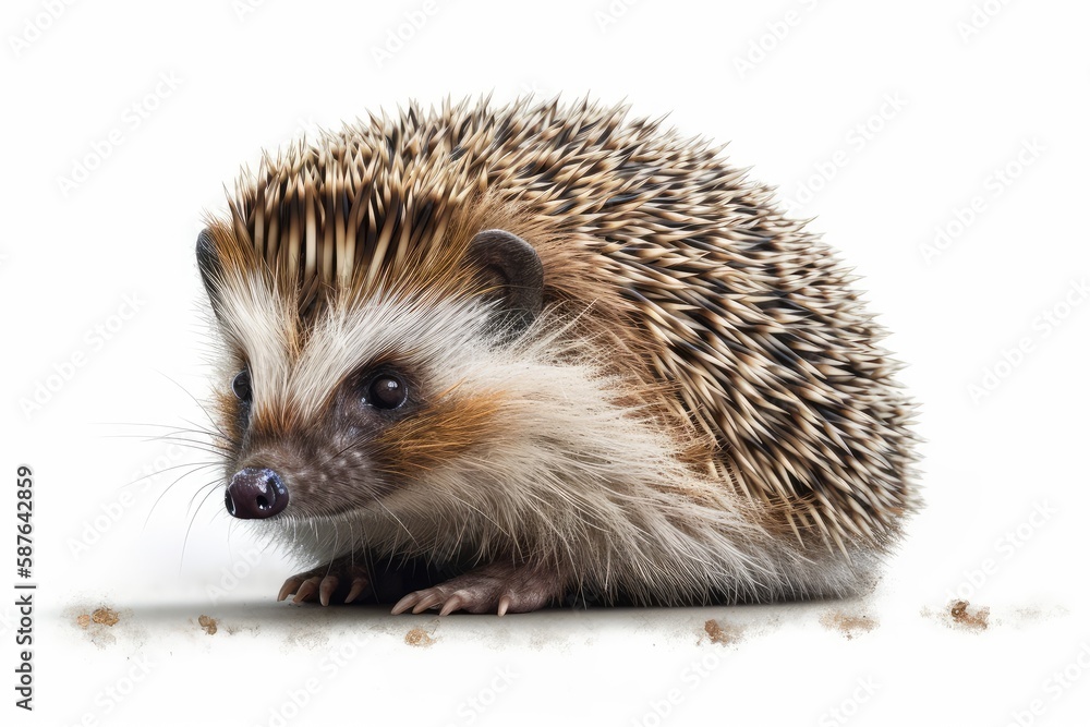 hedgehog on white background hedgehog on white background