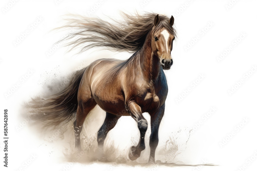 Obraz premium horse isolated on white background