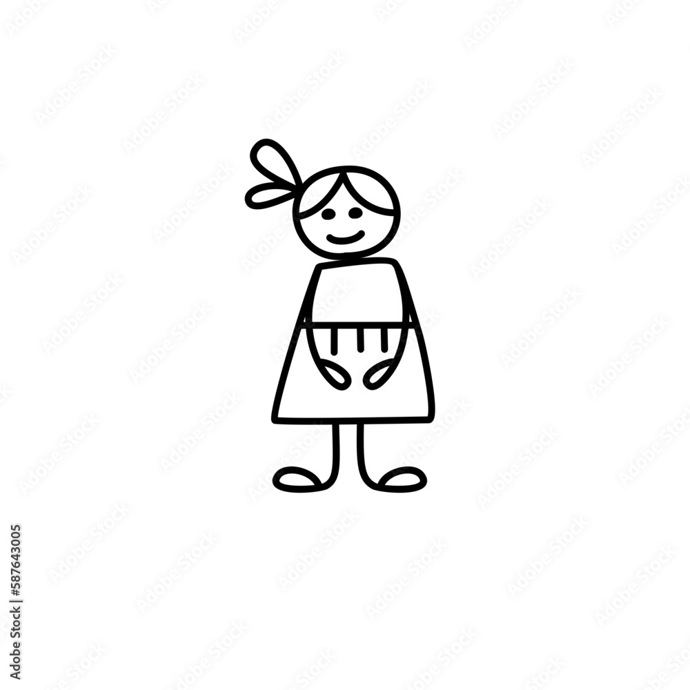 hand drawn kid character hand drawn kid character