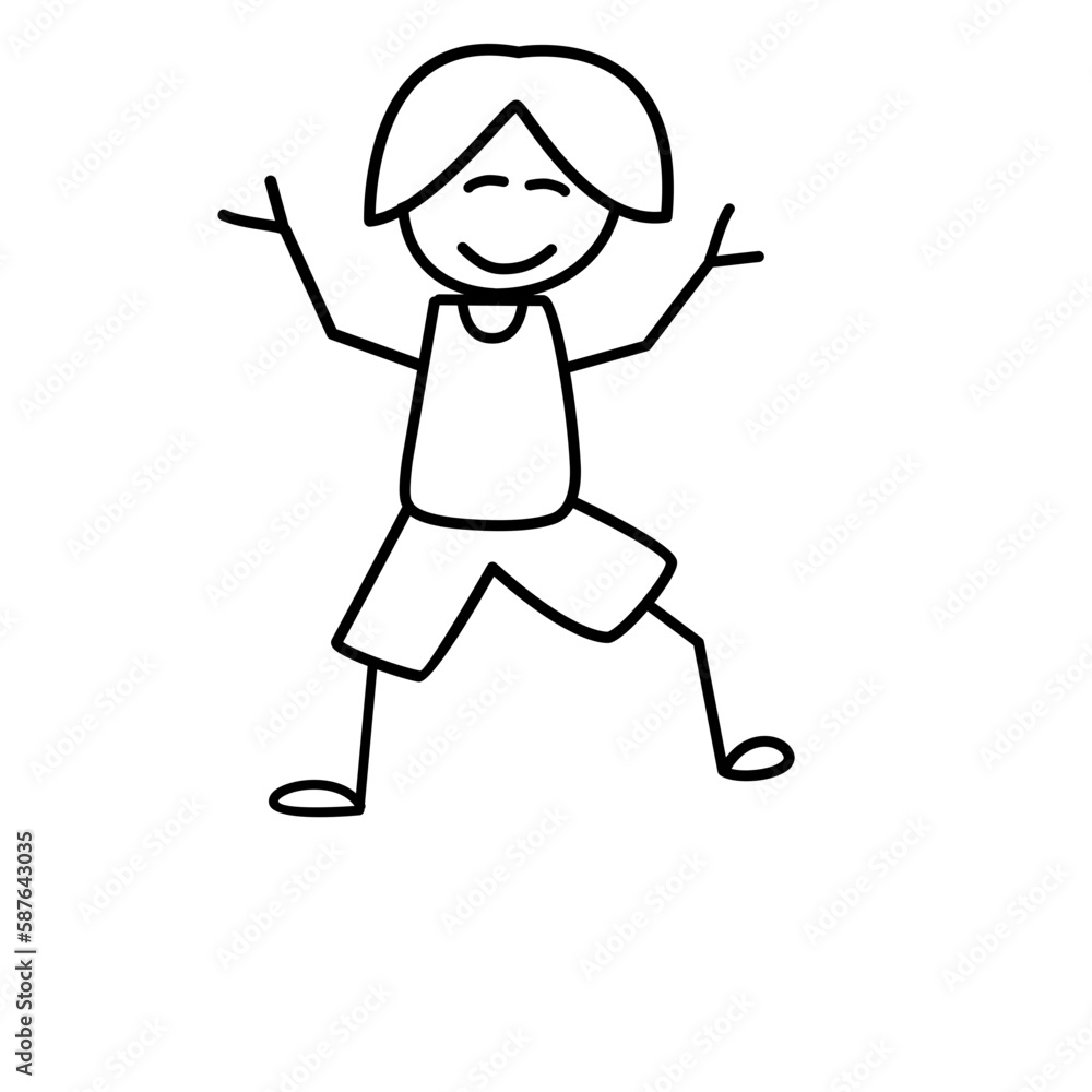hand drawn kid character hand drawn kid character