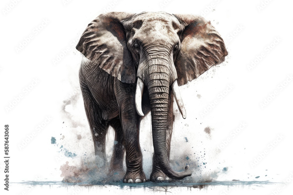 Fototapeta premium Powerful Elephant