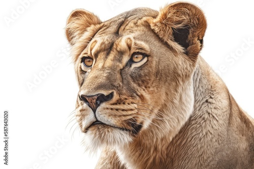 close up of a lion