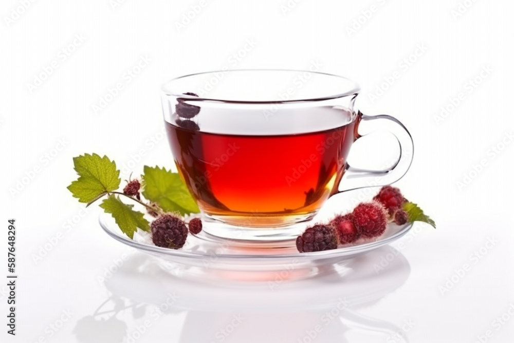 cup of tea with mint Ai generative art cup of tea with mint Ai generative art