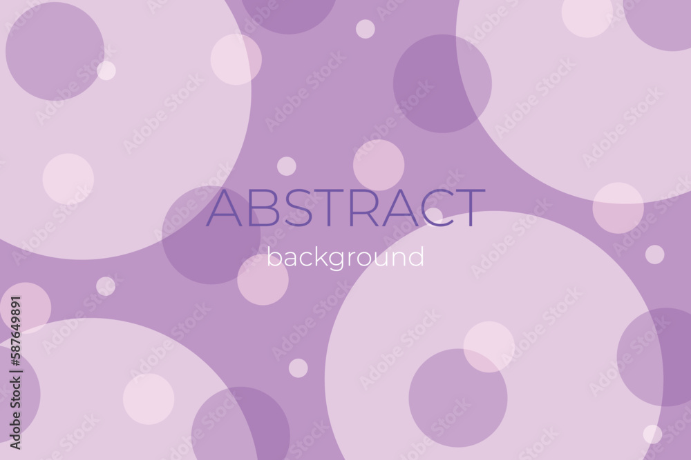 Vector abstract purple bubbles background