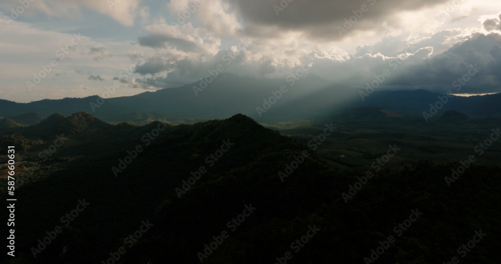 Fototapeta premium clouds over the mountains