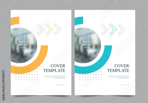 Brochure or template, annual report cover design background