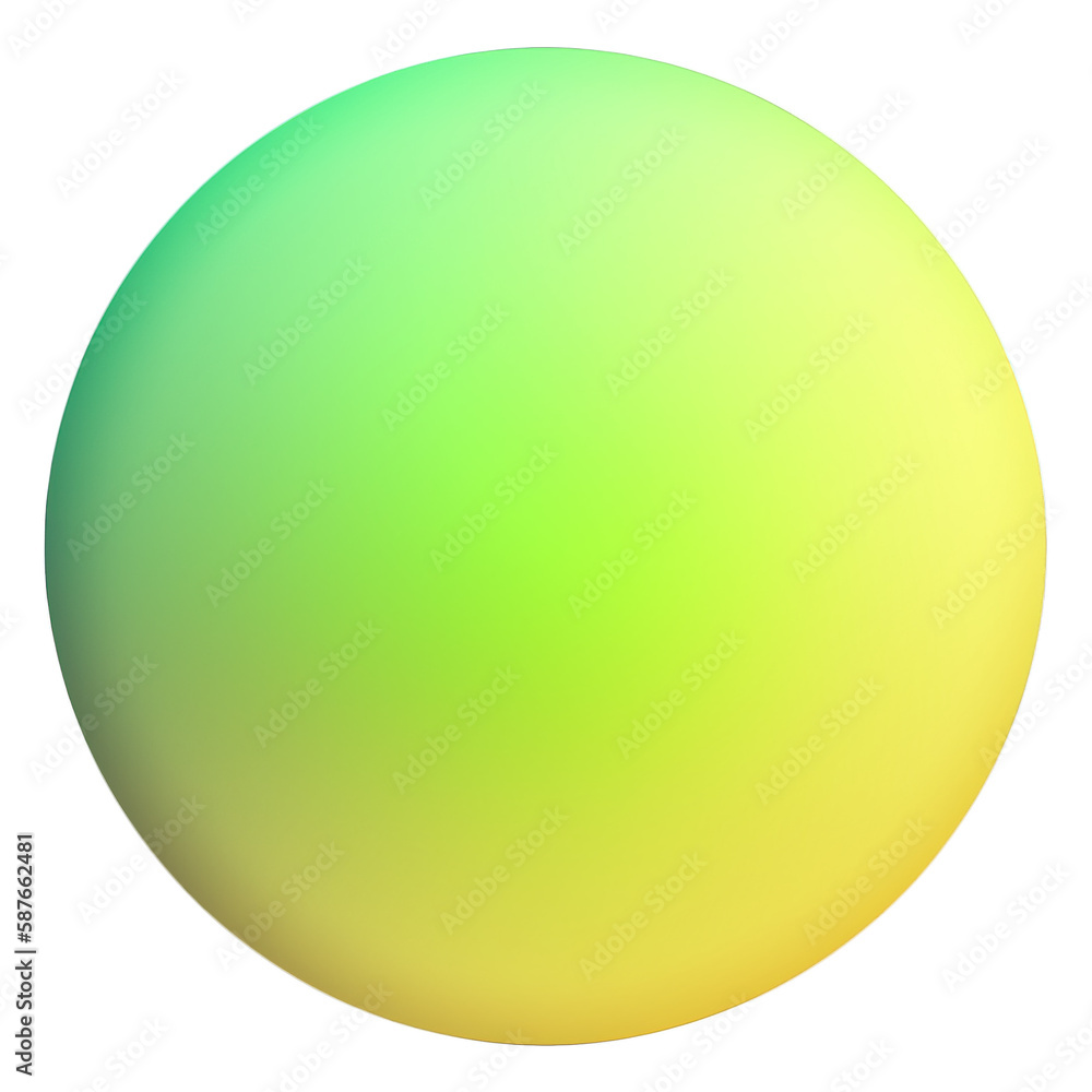 Green and yellow button isolated on white background. Vector illustration.Circle button with green and yellow gradients.Generative Ai