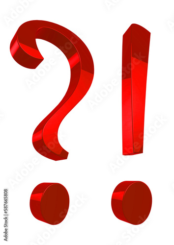 Question mark and exclamation mark