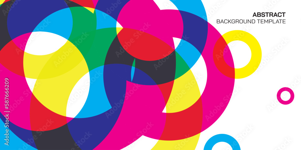 Transparency rings primary colors on white background. Abstract circle vivid colors blended. Transparency rings primary colors on white background. Abstract circle vivid colors blended.