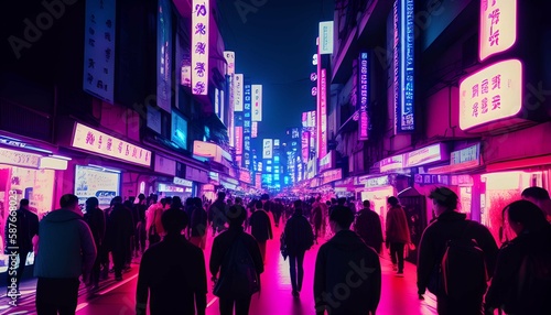 The future. Cyberpunk, overpopulation, metropolitan city-life in an urban world.