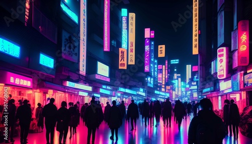 The future. Cyberpunk, overpopulation, metropolitan city-life in an urban world.
