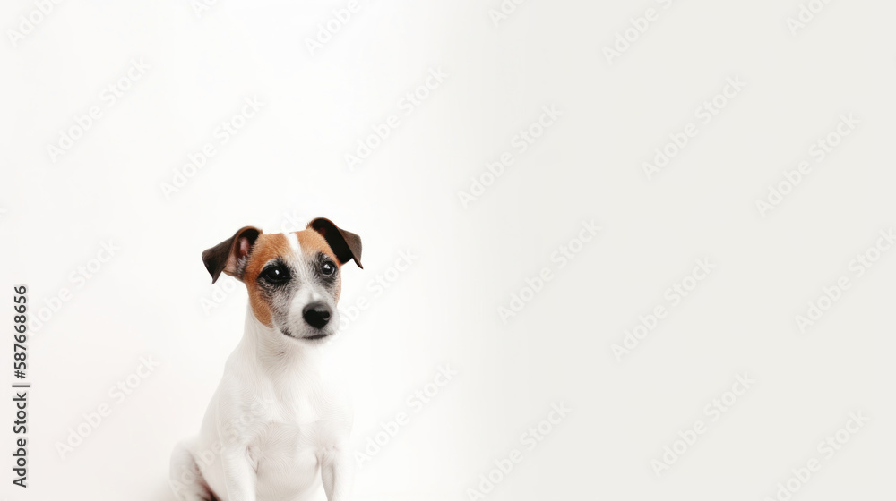 animal on the white Background Jack Russell generative ai animal on the white Background Jack Russell generative ai