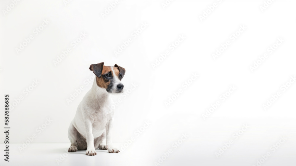 animal on the white Background Jack Russell generative ai animal on the white Background Jack Russell generative ai