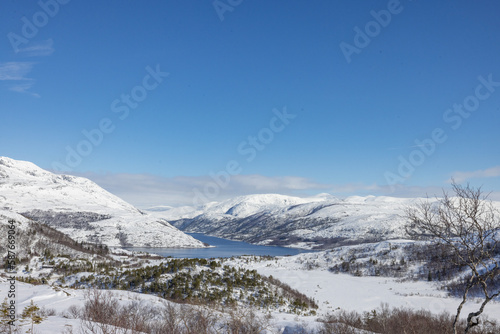 Hike to Hjordheia on a beautiful spring day with sun and white snow, Brønnøy, Helgeland coast, Norway © Gunnar E Nilsen