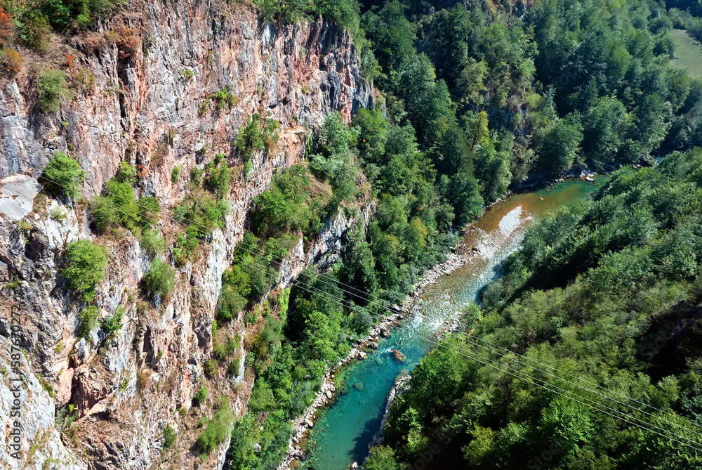 View in Tara River Canyon in Montenegro View in Tara River Canyon in Montenegro