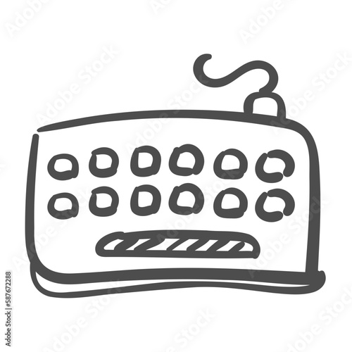keyboard handdrawn icon